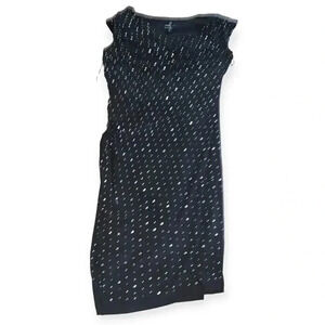 Ronni Nicole rhinestone cowl neck dress